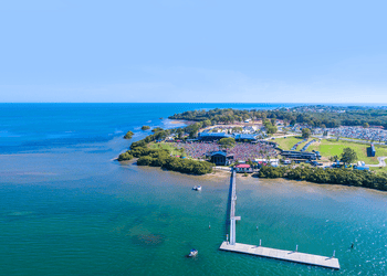 Tourism, Sport and Major Events: A bird's eye view of a concert at Sandstone Point Hotel, Sandstone Point.